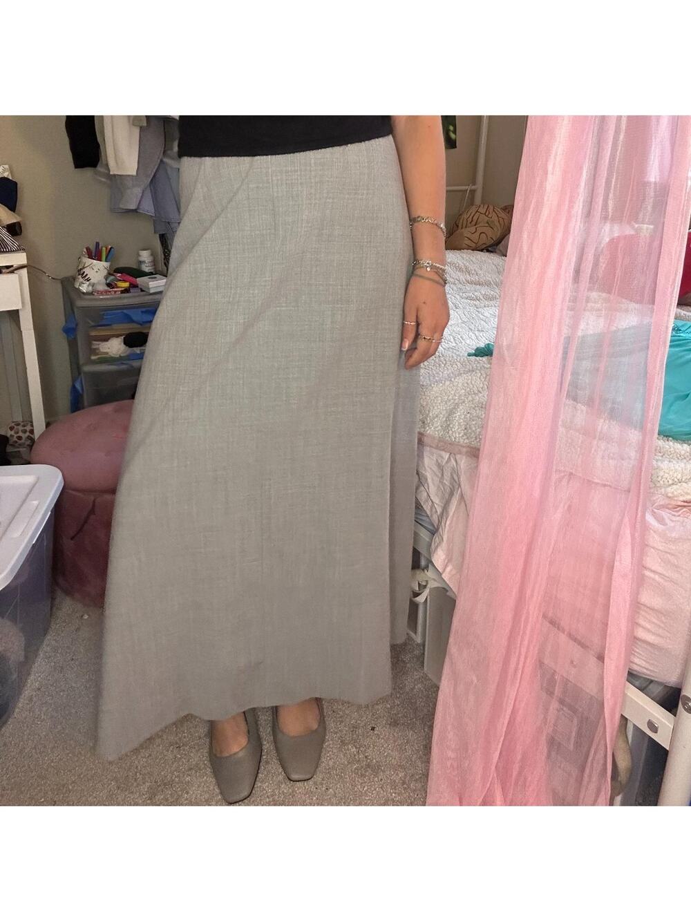 Nordstrom gray maxi skirt